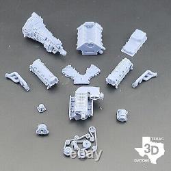 Ford 4.6l 2V Supercharged model engine resin 3D printed 124-18 scale