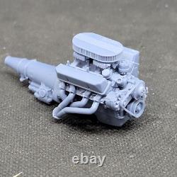 Ford FE Dual Carb model engine resin 3D printed 124-18 scale