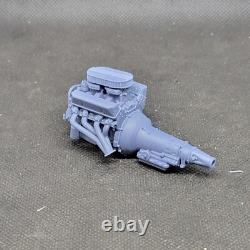 Ford FE Dual Carb model engine resin 3D printed 124-18 scale