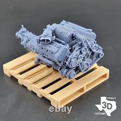 Ford Terminator model engine resin 3D printed 124-18 scale