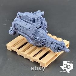 Ford Terminator model engine resin 3D printed 124-18 scale