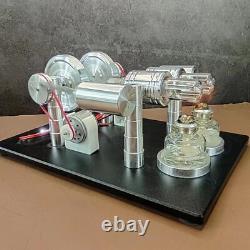 Four Cylinder Stirling Engine Generator Model Mini Engine High Power DC Motor
