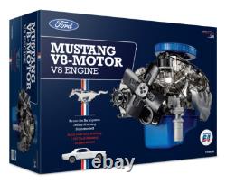Franzis 1965 Ford Mustang Engine Model Kit with Collector's Book