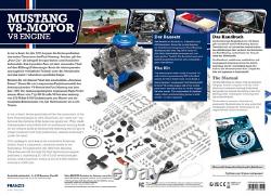 Franzis 1965 Ford Mustang Engine Model Kit with Collector's Book