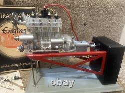 GESCHA TRASPARENT MOTOR GERMANY 50s Model Engine Boxed Very Rare