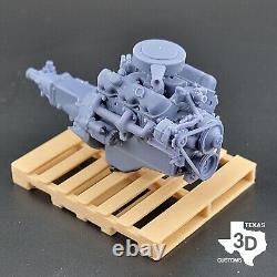 GMC Big Block V6 305 model engine resin 3D printed 124-18 scale