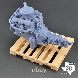 GMC Big Block V6 305 model engine resin 3D printed 124-18 scale
