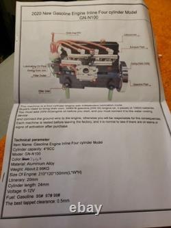 GN-N100 4.9cc Gasoline Engine Inline Four Cylinder Model Motor NIB KIK25