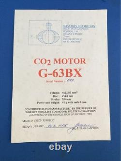 Gasparin Co2 Model Airplane Four cylinder Engine motor G-63BX Boxer Engine