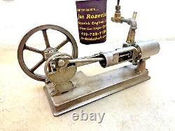 HORIZONTAL MODEL STATIONARY STEAM ENGINE Very Neat Old Motor Will Run On Air