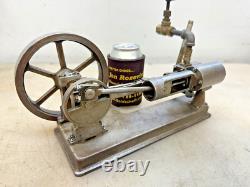 HORIZONTAL MODEL STATIONARY STEAM ENGINE Very Neat Old Motor Will Run On Air