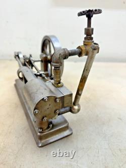 HORIZONTAL MODEL STATIONARY STEAM ENGINE Very Neat Old Motor Will Run On Air