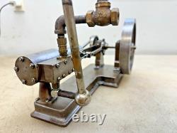 HORIZONTAL MODEL STATIONARY STEAM ENGINE Very Neat Old Motor Will Run On Air