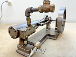HORIZONTAL MODEL STATIONARY STEAM ENGINE Very Neat Old Motor Will Run On Air