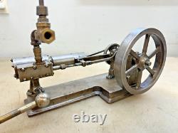 HORIZONTAL MODEL STATIONARY STEAM ENGINE Very Neat Old Motor Will Run On Air