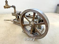 HORIZONTAL MODEL STATIONARY STEAM ENGINE Very Neat Old Motor Will Run On Air