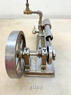 HORIZONTAL MODEL STATIONARY STEAM ENGINE Very Neat Old Motor Will Run On Air