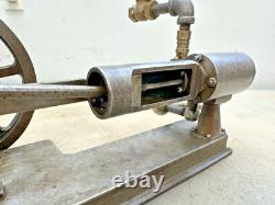 HORIZONTAL MODEL STATIONARY STEAM ENGINE Very Neat Old Motor Will Run On Air