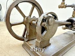 HORIZONTAL MODEL STATIONARY STEAM ENGINE Very Neat Old Motor Will Run On Air