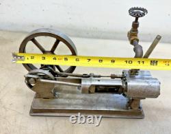 HORIZONTAL MODEL STATIONARY STEAM ENGINE Very Neat Old Motor Will Run On Air