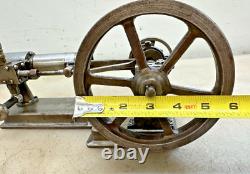 HORIZONTAL MODEL STATIONARY STEAM ENGINE Very Neat Old Motor Will Run On Air