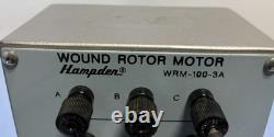 Hampden Engineering Wound Rotor Motor Training Unit Model WRM-100-3A