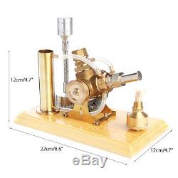 Hot Air Stirling Engine Model Power Generator Motor Educational Steam Toy Kit