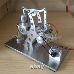 Hot Air Stirling Engine Model Toy Micro Power Generator Alpha Engine Motor Toy