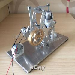 Hot Air Stirling Engine Model Toy Micro Power Generator Alpha Engine Motor Toy