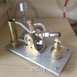 Hot Air Stirling Engine Model Toy Water Cooling V-Engine Generator Motor Toy