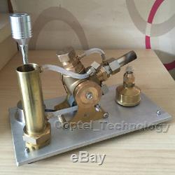 Hot Air Stirling Engine Model Toy Water Cooling V-Engine Generator Motor Toy