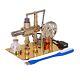 Hot Air Stirling Engine Motor Education Model Electricity Power Generator Led