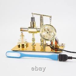 Hot Air Stirling Engine Motor Education Model Electricity Power Generator LED