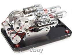 Hot Air Stirling Engine Motor Education Model Toy Electricity Power Generator