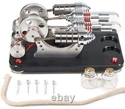 Hot Air Stirling Engine Motor Education Model Toy Electricity Power M14-22DBK