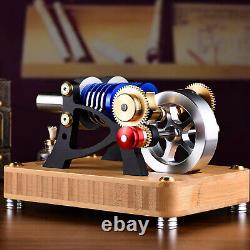 Hot Air Stirling Engine Motor Generator Kids Education Toy Collection Model Gift