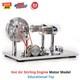 Hot Air Stirling Engine Motor Model Education Toy Electric Generator Led Lights
