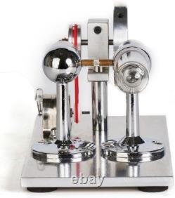 Hot Air Stirling Engine Motor Model Education Toy Electric Generator LED Lights