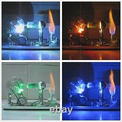 Hot Air Stirling Engine Motor Model Education Toy Electric Generator LED Lights