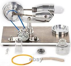 Hot Air Stirling Engine Motor Model Educational Toy Electricity Generator