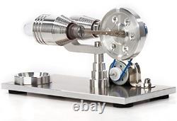 Hot Air Stirling Engine Motor Model Educational Toy Electricity Generator