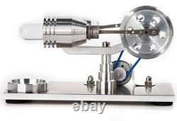 Hot Air Stirling Engine Motor Model Educational Toy Electricity Generator
