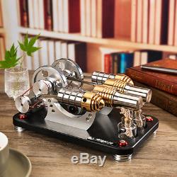Hot Air Stirling Engine Motor Model Generator Education Toy Electricity M16-22-D