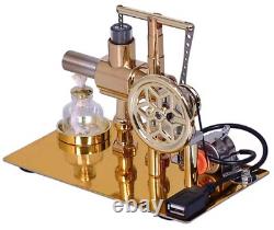 Hot Air Stirling Engine Motor Model, Stirling Engine Kit, Single-Cylinder Meta