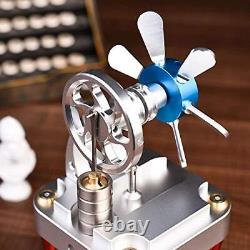 Hot Air Stirling Engine Motor Steam Heat Education Model Toy Kit M16-CF