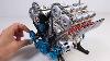 How To Build A V8 Car Engine Model Magnetic Games
