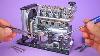 I Built An Amazing Mini 4 Cylinder Diesel Engine Metal Engine Model Kit