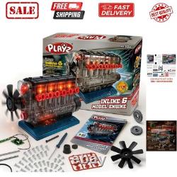 Inline 6 Engine Model Kit Build Your Own STEM Inline 6 Small Engine That Ru