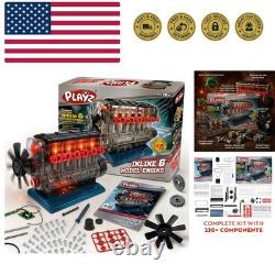 Inline 6 Engine Model Kit Build Your Own STEM Inline 6 Small Engine That Ru