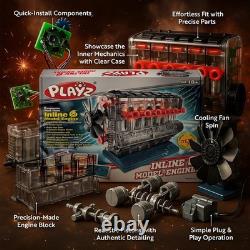 Inline 6 Engine Model Kit Build Your Own STEM Inline 6 Small Engine That Ru